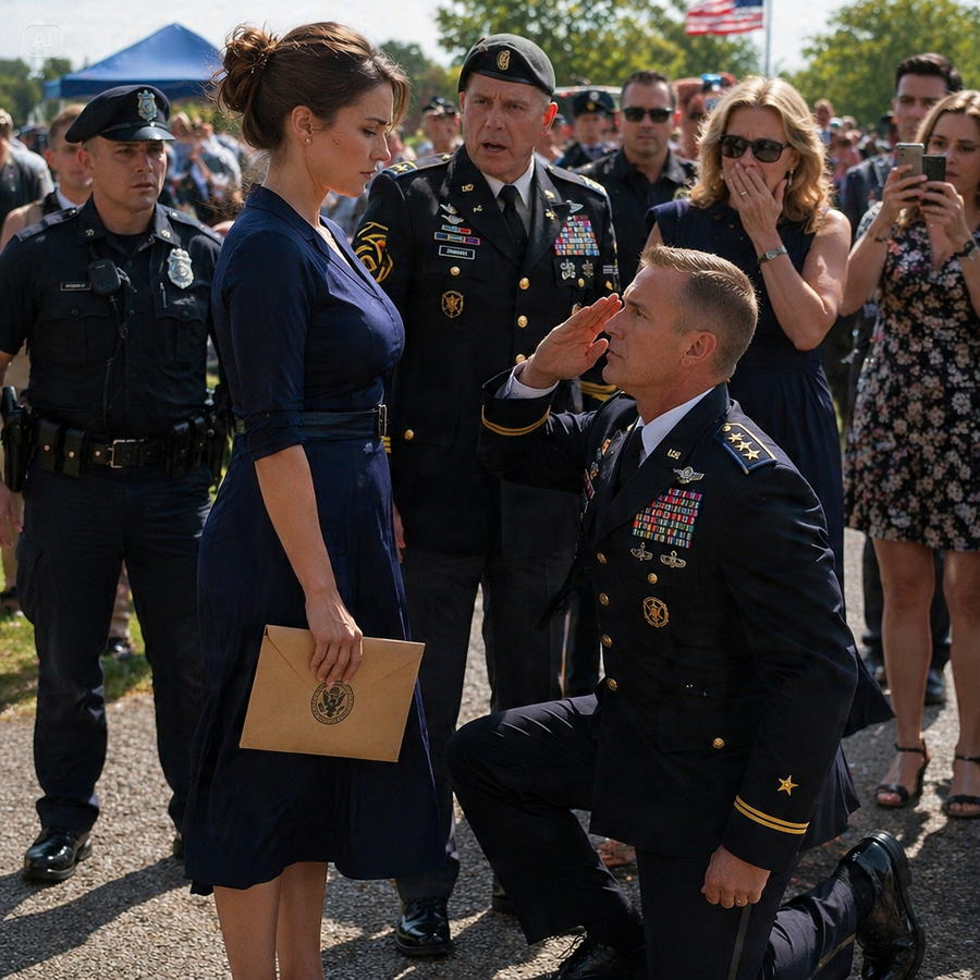 A Waitress Was MOCKED By A Four-Star General At His Own Ceremony, Then She Noticed The Scarred Man Staring From The Chapel Gate