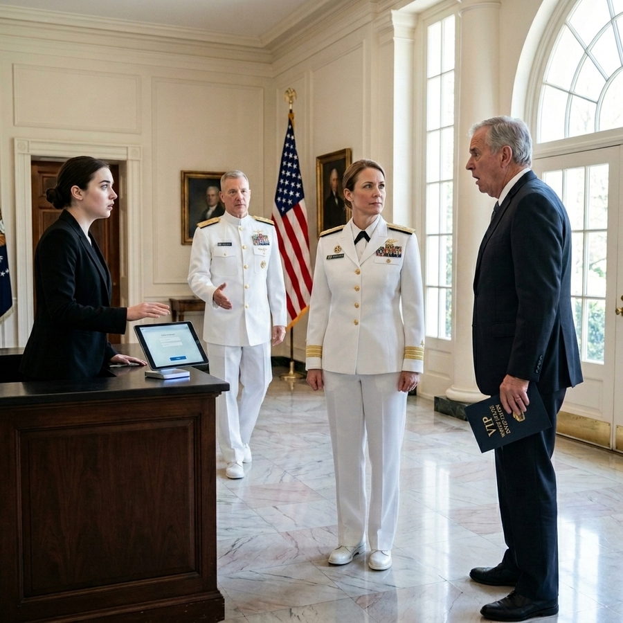 My Father Smirked ‘You Weren’t Invited’ at the White House — Then the Admiral Walked Right Past Him to Salute Me