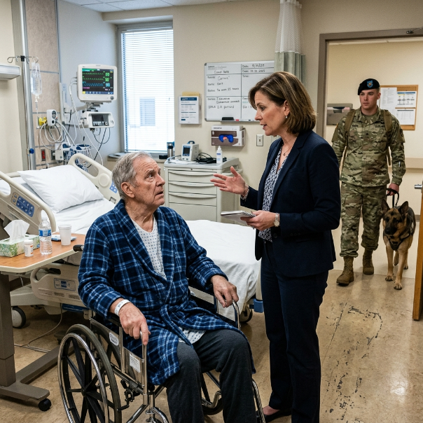 I PAID for the BEST care for my elderly father, but my military K9 started GROWLING the second we walked in. I demanded answers from the head nurse, only to get a dead, empty stare. WHAT WAS SHE HIDING FROM US?!