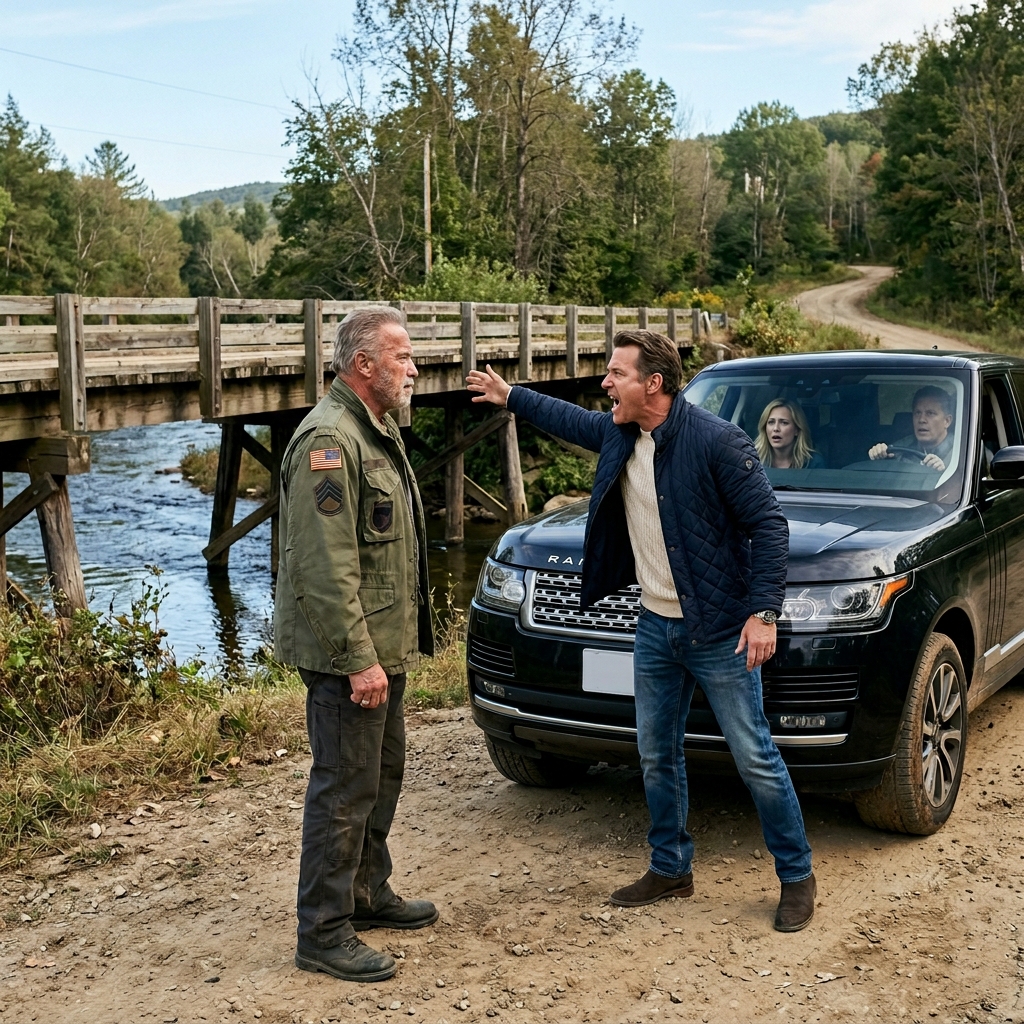THEY HUMILIATED A QUIET WOODCUTTER AND TRIED TO SEIZE HIS PRIVATE BRIDGE — BUT THIS ARROGANT RESORT BOSS PICKED A FIGHT WITH THE WRONG ARMY VETERAN — WHO LAUGHS LAST?