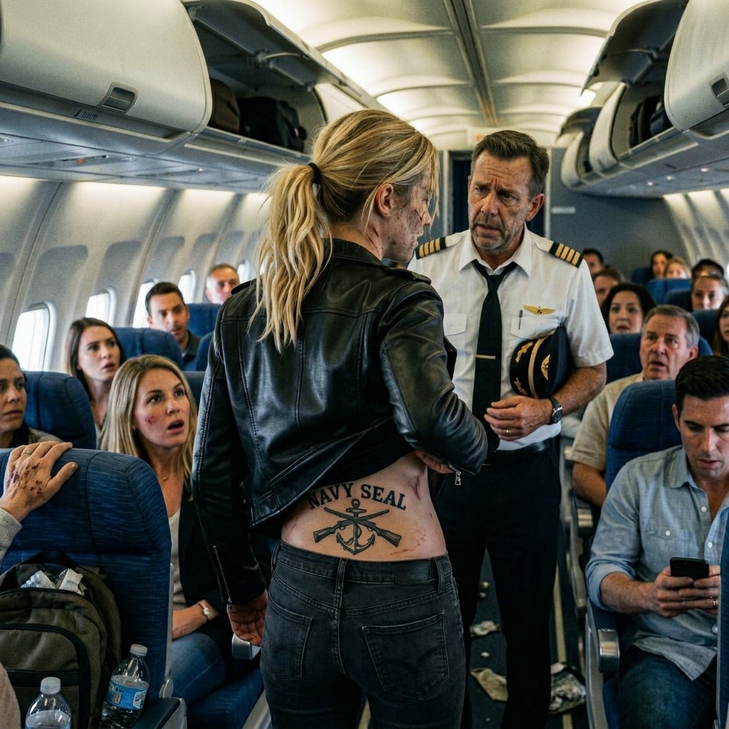I Was FORCED Out of First Class Like a TRESPASSER—Then the Pilot Saw My Tattoo and Turned PALE. But When I Read the Note, My Blood Ran COLD. WHAT THE AIR MARSHAL HANDLED ME NEXT CHANGED EVERYTHING… THE HIDDEN PART OF THE STORY NO ONE KNOWS?