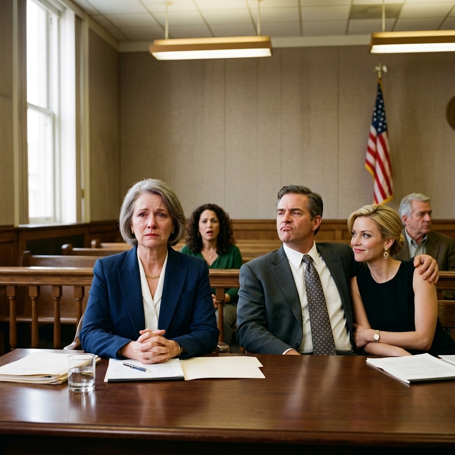 I Was The “Quiet Wife” He Dragged To Court— But When The Final Witness Walked In, My Husband Screamed His Lungs Out