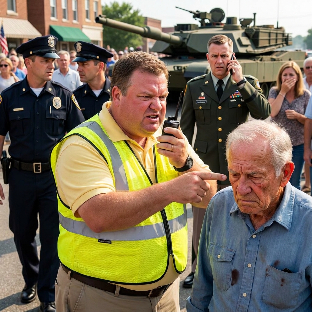 A parade marshal told me I was disoriented and needed to be removed from the gate. Then the colonel saw my faded light blue shirt and the stain I could never wash out. He said close the doors.