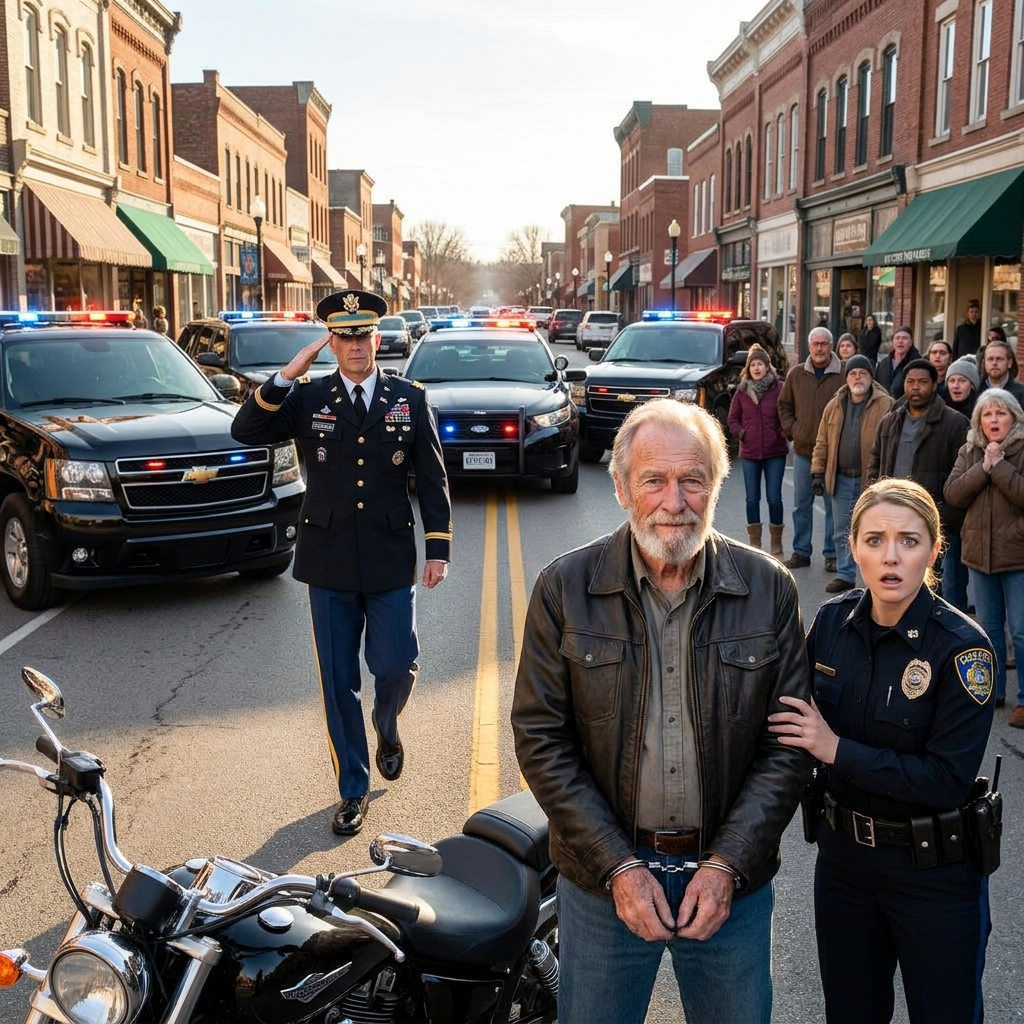 A police officer handcuffed me on Main Street and said I was a danger to myself. Then a colonel arrived with a helicopter brigade and saluted the patch on my jacket.