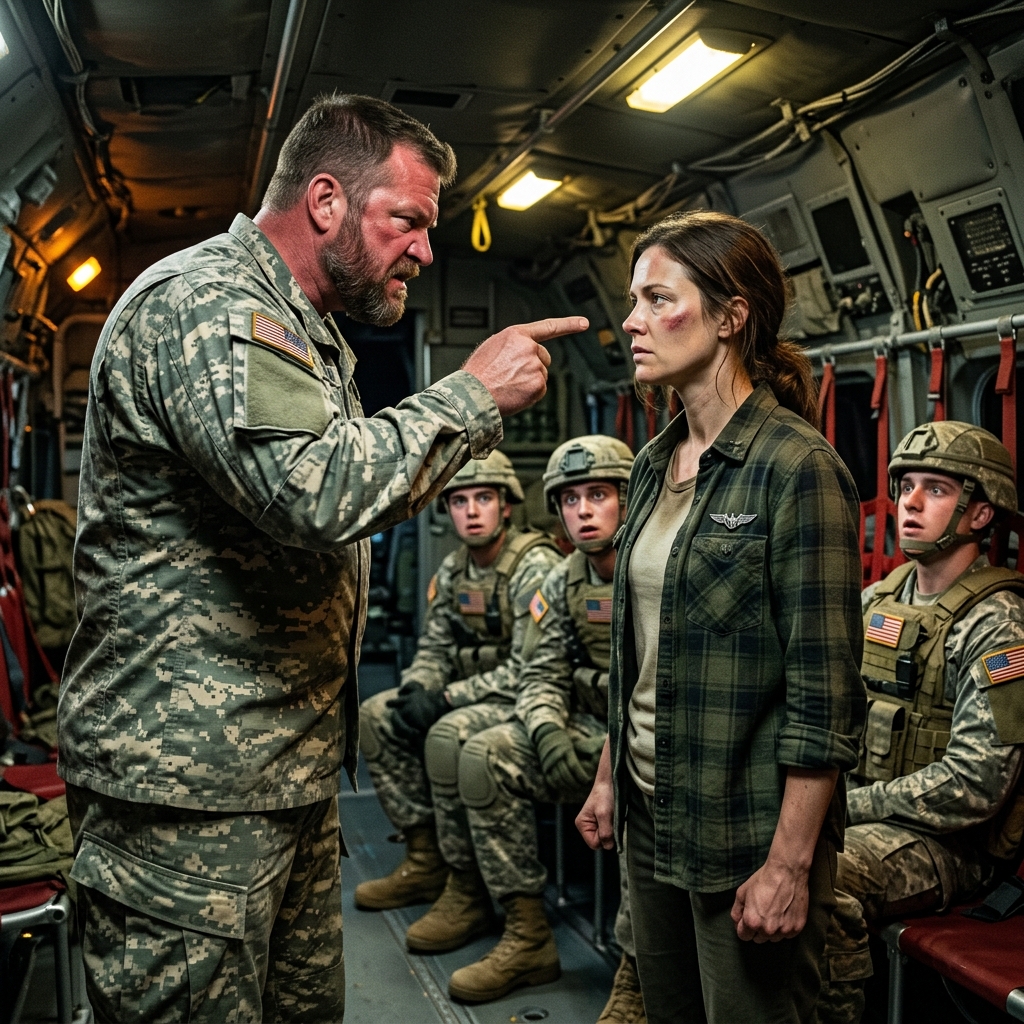 My SEAL commander slammed me against the wall and called me useless cargo — then both our pilots were hit. The quiet woman stood up and stunned the entire team.