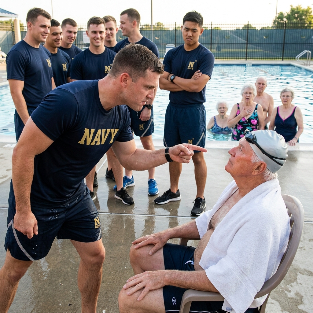 My SEAL team mocked the old man teaching water aerobics at the community pool. We called him washed up, soft, finished.