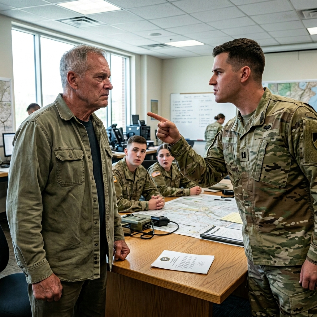 THIS ARROGANT LIEUTENANT MOCKED MY FRAYED WORK SHIRT AND CALLED ME “GRANDPA” IN FRONT OF 20 NAVY SEALS