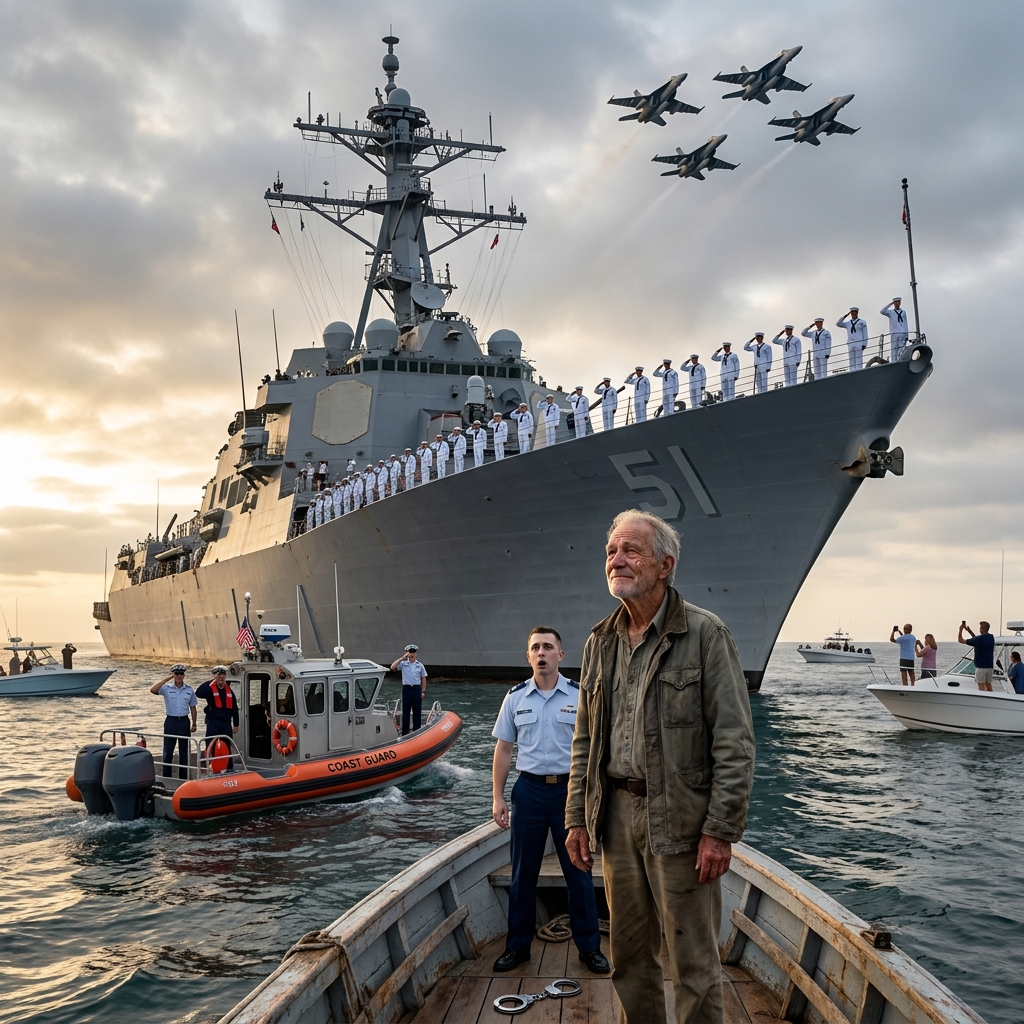 “A Coast Guard petty officer handcuffed me on my own boat and called me a hazard to navigation. I didn’t say a word. Then the USS Arleigh Burke turned around and eight hundred sailors saluted.”