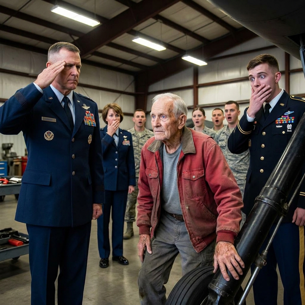 My maintenance group commander told me I had ten seconds to explain why an old man in a red jacket was touching a grounded B-2 bomber.