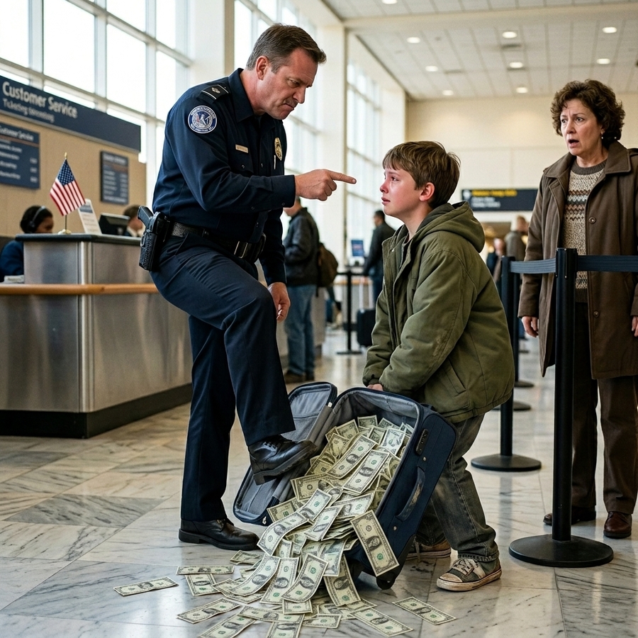 I Kicked A Homeless Boy’s Suitcase Full of Dollar Bills Open In The Bank — What He Said Next Shattered Everything I Believed About Myself.