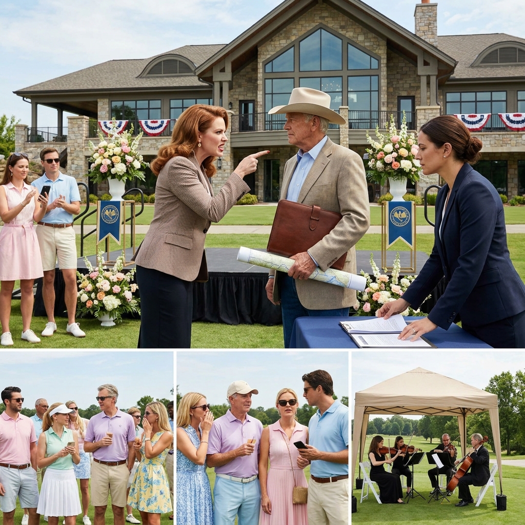 “My aunt’s last words were ‘Land is patient.’ So I let the HOA build their $9M country club on my inherited ranch, throw a grand opening with 200 guests, and announce on stage that they owned it. Then I placed 30 years of deeds and surveys on the registration table. The sheriff padlocked the gates right in front of them.”