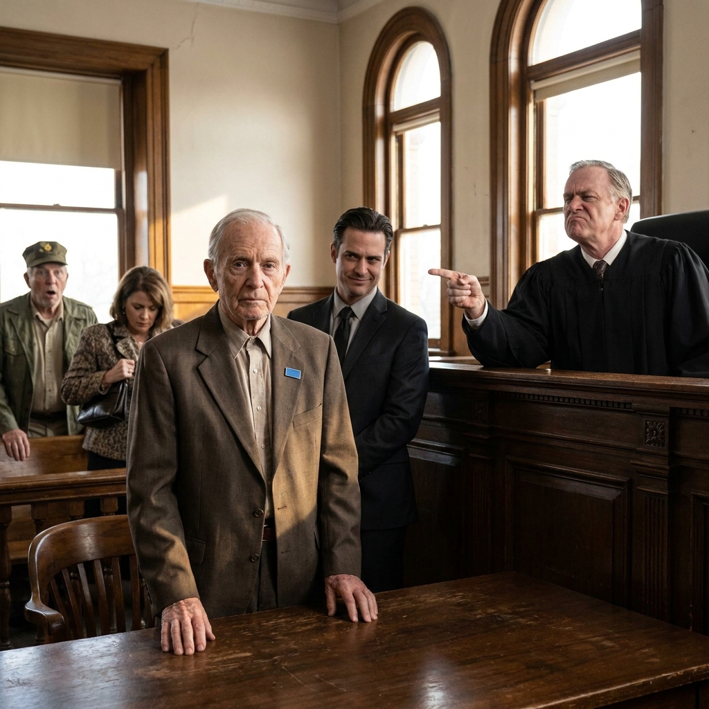 The judge mocked the pin on my worn jacket and sent me to a cell. In the hallway, one veteran said, “Ghost of Sector 7.”