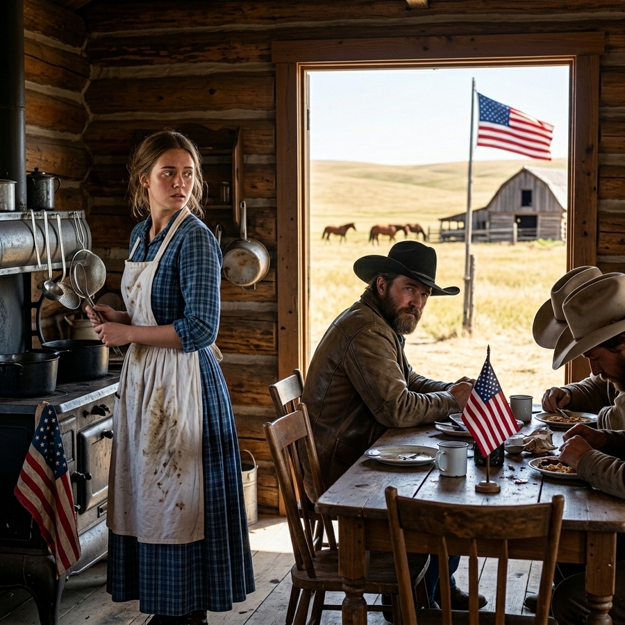I Took a Job Cooking for Cowboys to Survive, Unaware the Quietest Man of Them Held the Deed to the Land—and My Heart