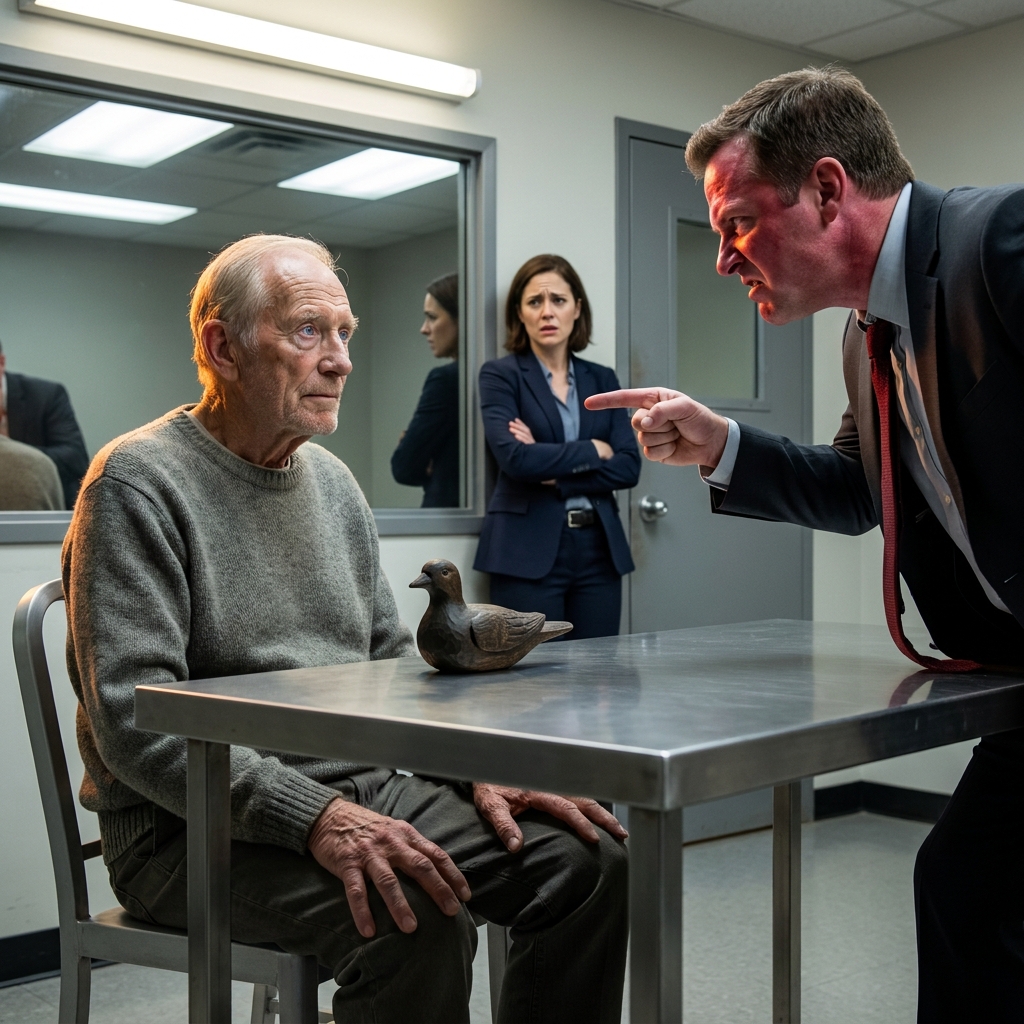 An FBI agent called me a traitor in a cold white room while my mother’s name was still on my pension. I waited until a SEAL Team Six commander walked through the door and saluted the wooden bird in my hand.
