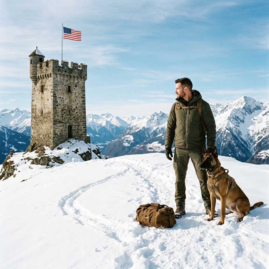 They Laughed at the Homeless Veteran’s Stone Tower — Until a Killer Storm Struck and His Dog Became Their Only Hope