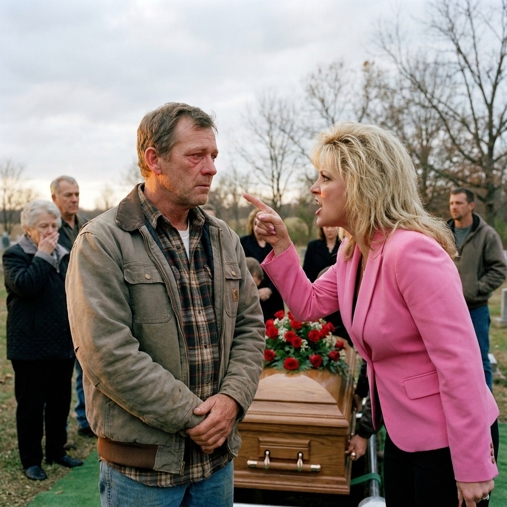 She Called My War Hero Grandpa a Squatter at His Own Funeral — Then I Walked Into the Barn and Placed a Yellowed Piece of Paper on the Table Without a Word. The Room Went Still.