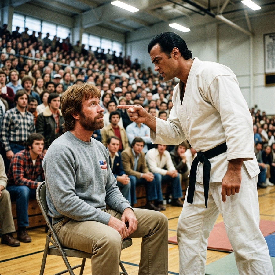 Steven Seagal Mocked Chuck Norris, Unaware the Legend Was Sitting Just Feet Away