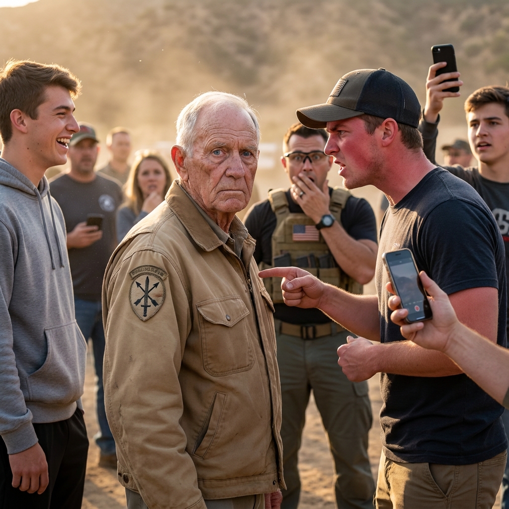 They tried to throw an 83-year-old man off the shooting range for being too slow. The faded patch on his shoulder brought an entire SEAL platoon to attention.