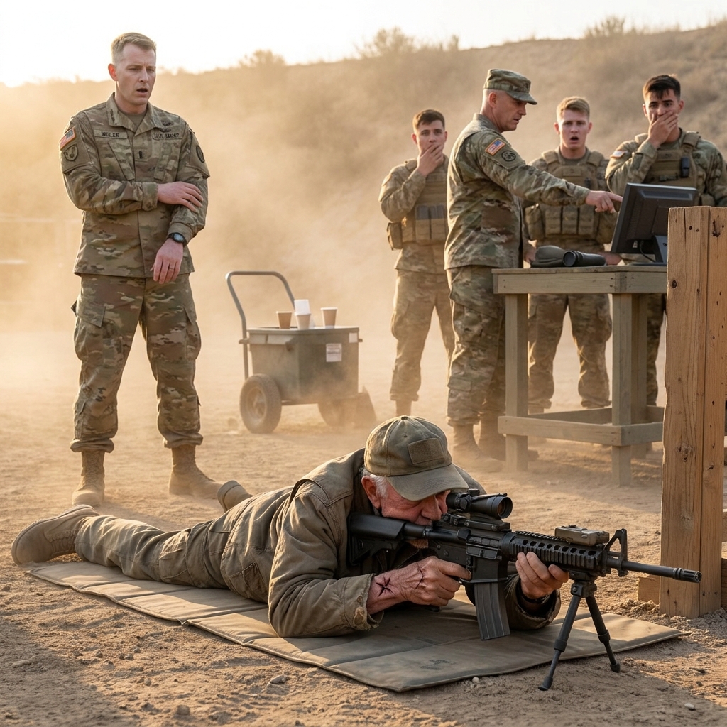 My captain told me to go back to my soup while twenty of his best snipers couldn’t hit a target at 2,500 meters. Then my sleeve rode up and the star-shaped burn showed — and the general saluted.