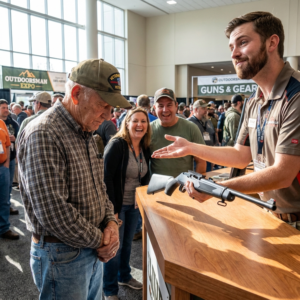 My grandson begged me not to let them hand me that little .22 rifle in front of the laughing crowd. I walked to the bench, sat down, and didn’t pull the trigger for 18 minutes.