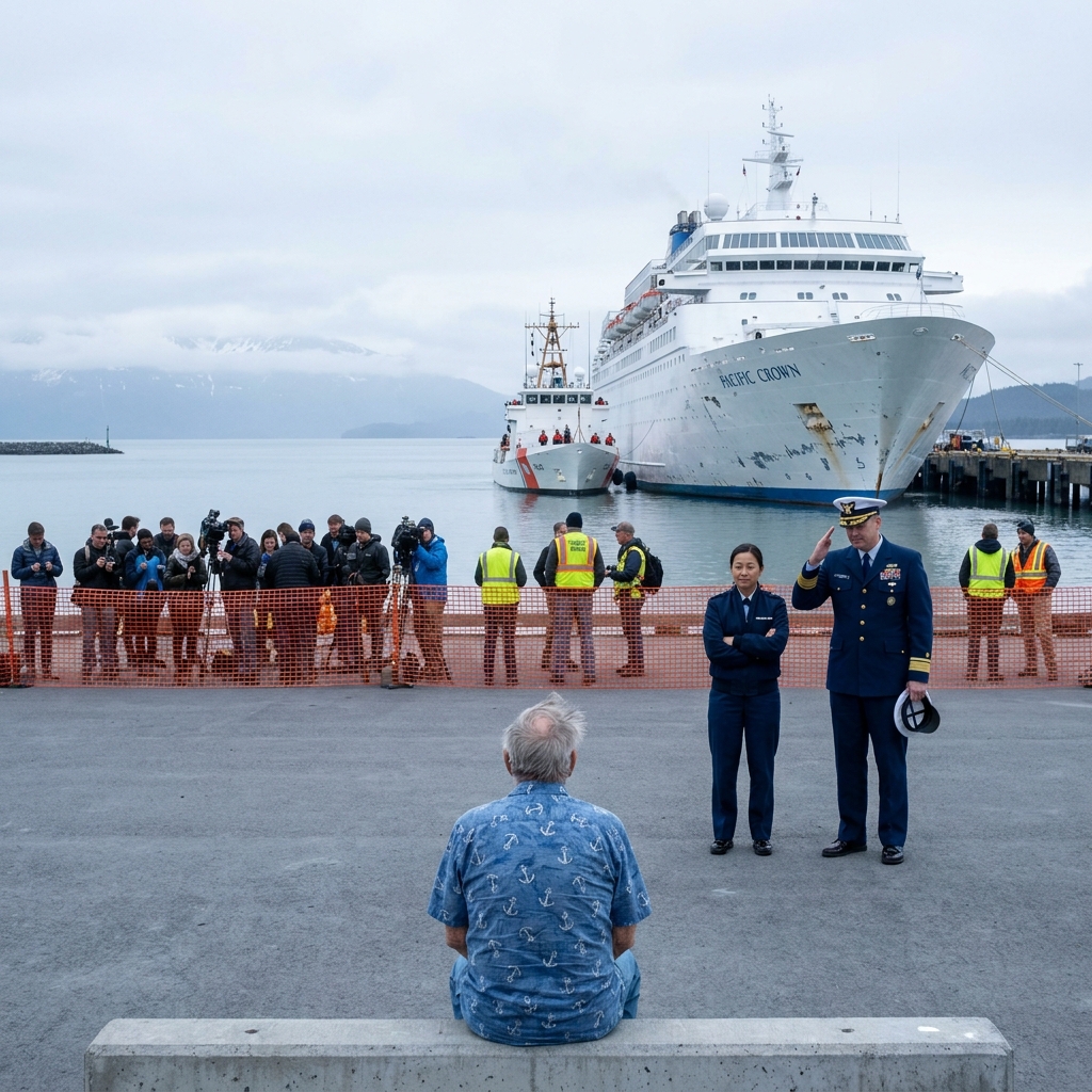 They called me a confused old man in a Hawaiian shirt while the ship was capsizing. I took the radio and said my call sign. The commander said stand by, sir.