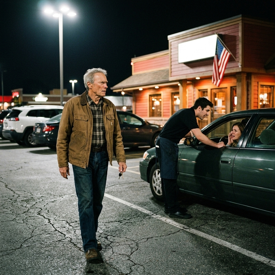 A Dead Car, a Crying Waitress, and Clint Eastwood’s Act of Kindness That Transformed a Community