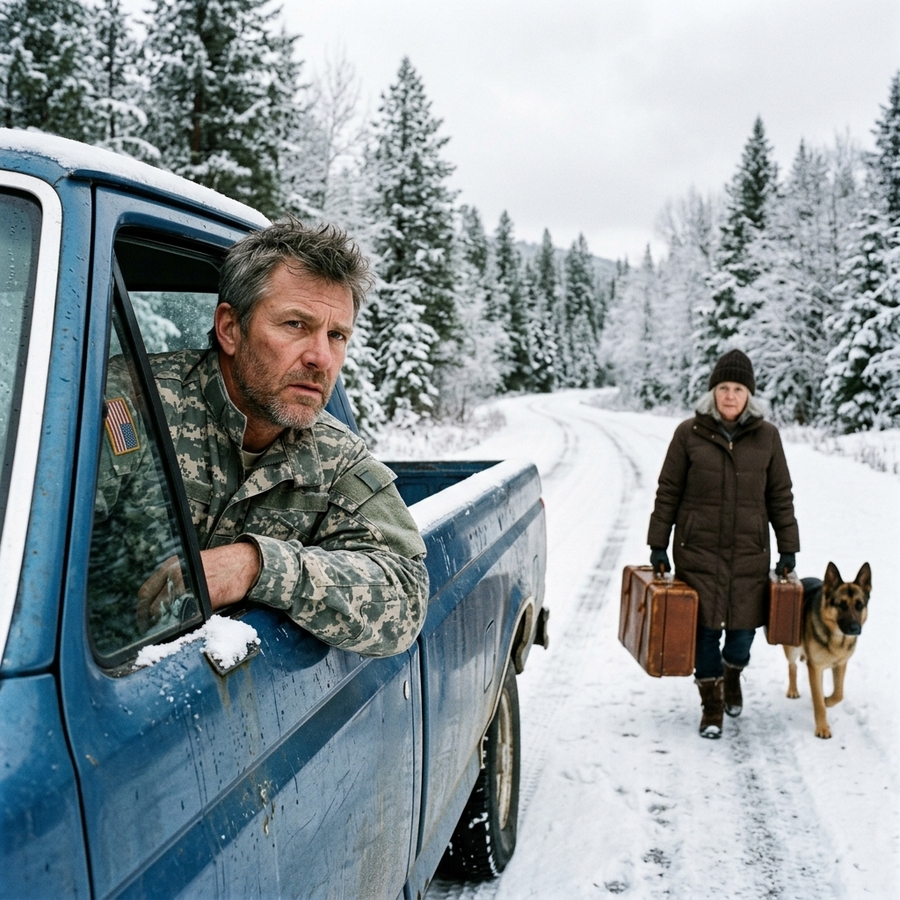 I Found a Freezing Elder Woman in a Blizzard — Then She Said Her Son’s Name, the Marine Who Saved My Life