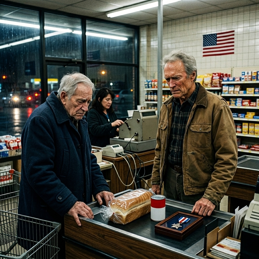 A 90-Year-Old Veteran Traded His Bronze Star for Bread — Clint Eastwood’s Intervention Revealed a Shocking Scam