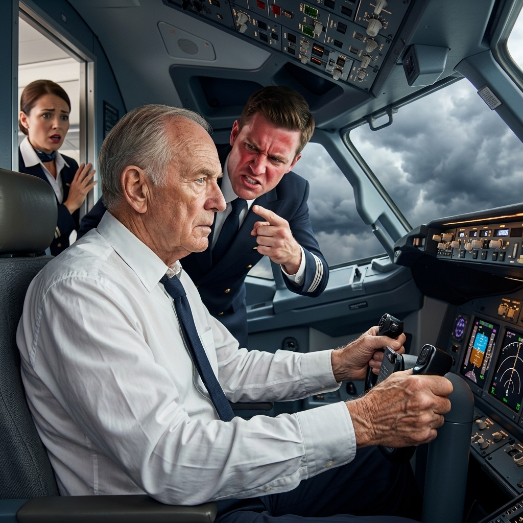 The flight attendant called me a liability and tried to drag me out of the cockpit while 164 people screamed behind us. I keyed the radio and said three words. Carbon Fox.