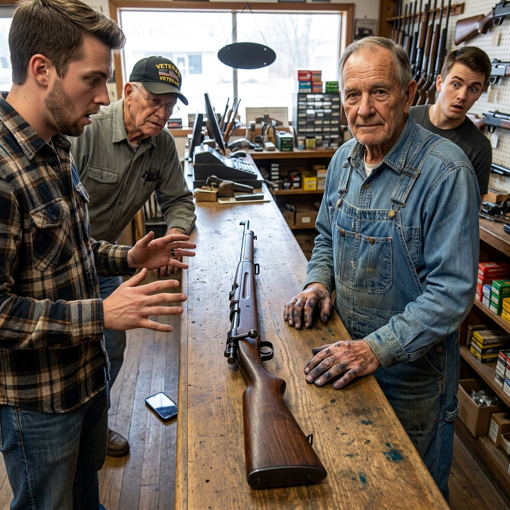 A young gunsmith told me to throw my rusted rifle in the trash and called me Gramps. One week later I walked back into his shop and unwrapped it on his counter without a word.
