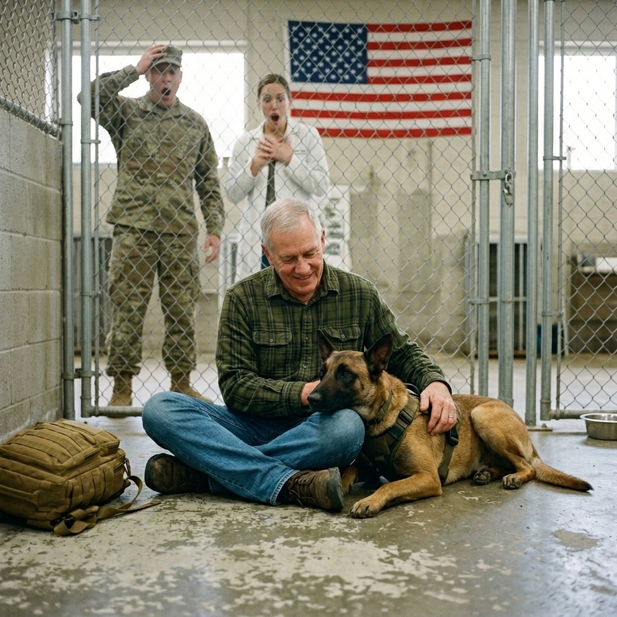 They Wanted To Put Down My Grandson’s War Dog— So I Drove 1,200 Miles, Walked Into His Cage, And Whispered The One Word That Changed Everything
