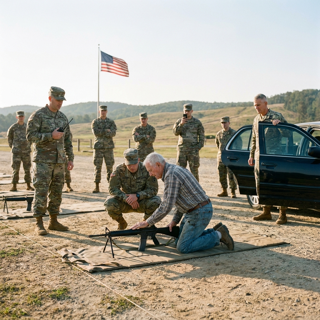 My instructor told me I was too slow to be a Ranger and ordered me off the range. An old man with trembling hands walked through the gate, picked up my rifle, and assembled it in twelve seconds without looking down.