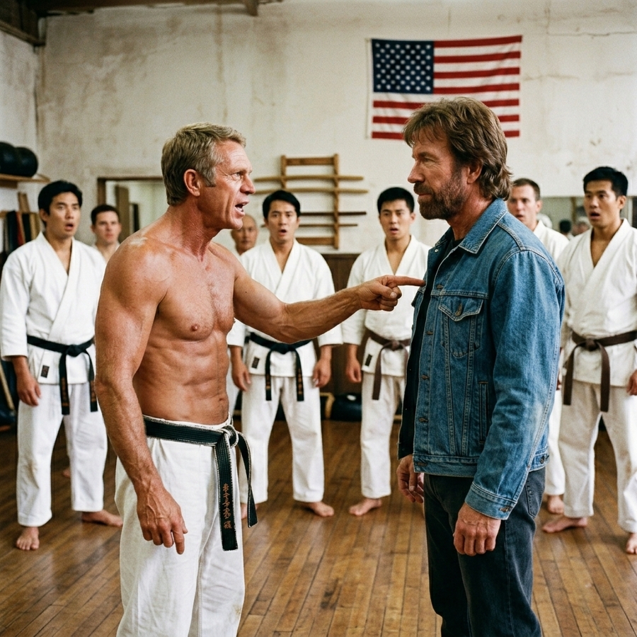 When Steve McQueen Challenged Chuck Norris to a Real Fight, a 4-Second Takedown Sparked a Hollywood Legend