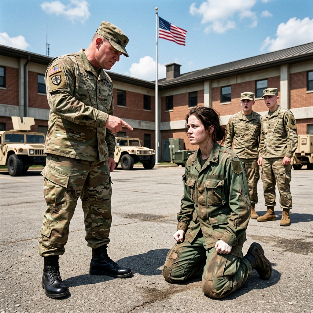 MY BOSS ORDERED ME TO KNEEL AND CLEAN HIS BOOTS IN FRONT OF EVERYONE — THEN 100 MARINES SHOWED UP.