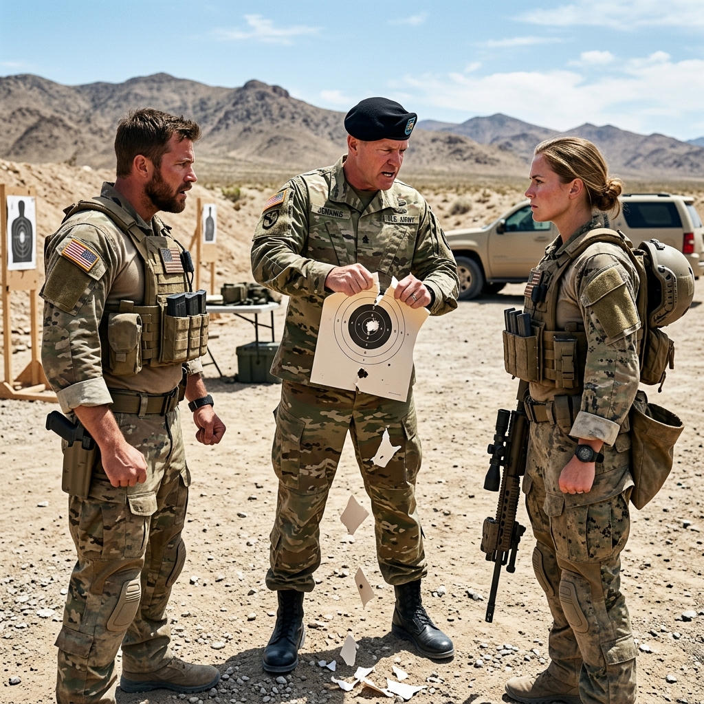 THE COMMANDER RIPPED MY PERFECT 1,800-METER SNIPER TARGET TO SHREDS IN THE MOJAVE DESERT DIRT TO WASH ME OUT OF THE NAVY’S ELITE COVERT UNIT