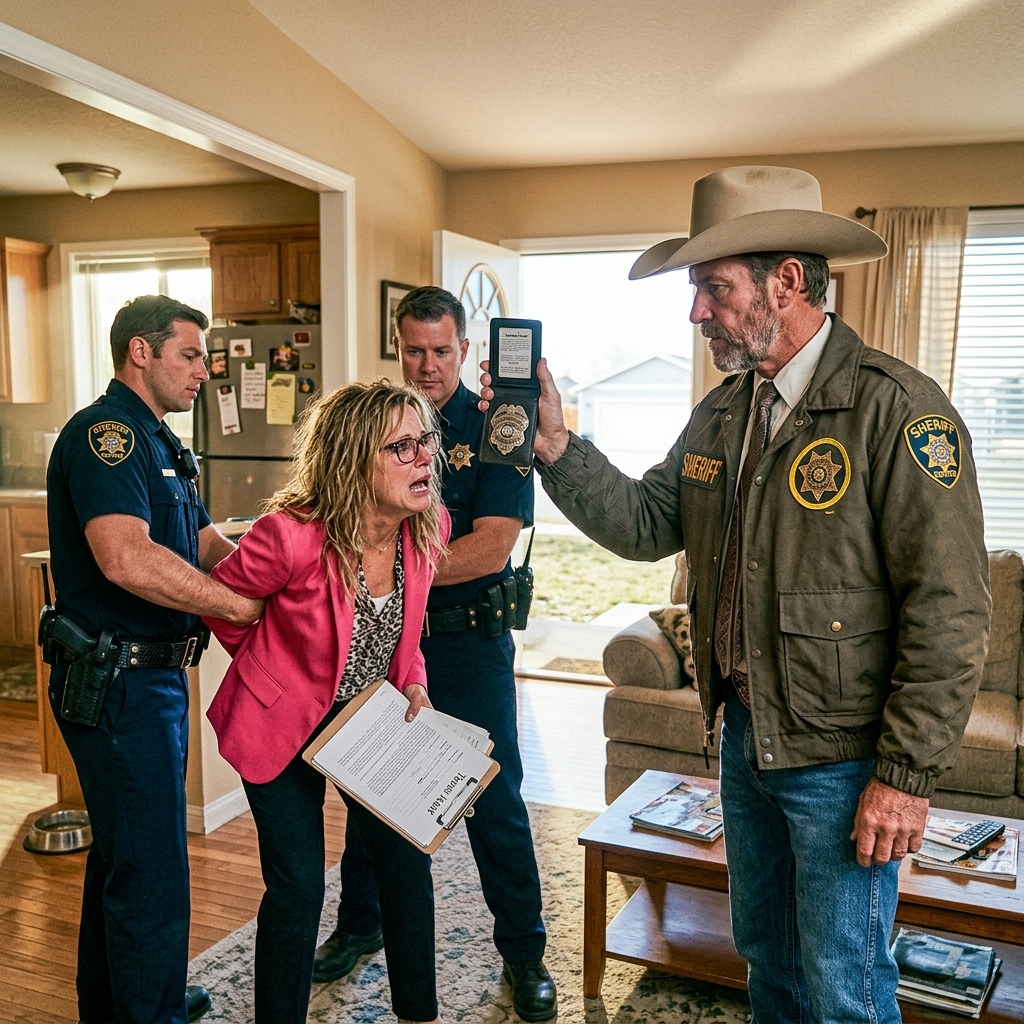SHE UNLOCKED MY FRONT DOOR AT 8:12 A.M. WITHOUT A WARRANT, WITHOUT PERMISSION, AND STARTED PHOTOGRAPHING MY MOTHER’S MEDICINE BOTTLES — SHE CALLED THEM “INTERIOR VIOLATIONS” — BUT WHEN I TOLD HER WHO I REALLY WAS, HER CLIPBOARD HIT THE FLOOR