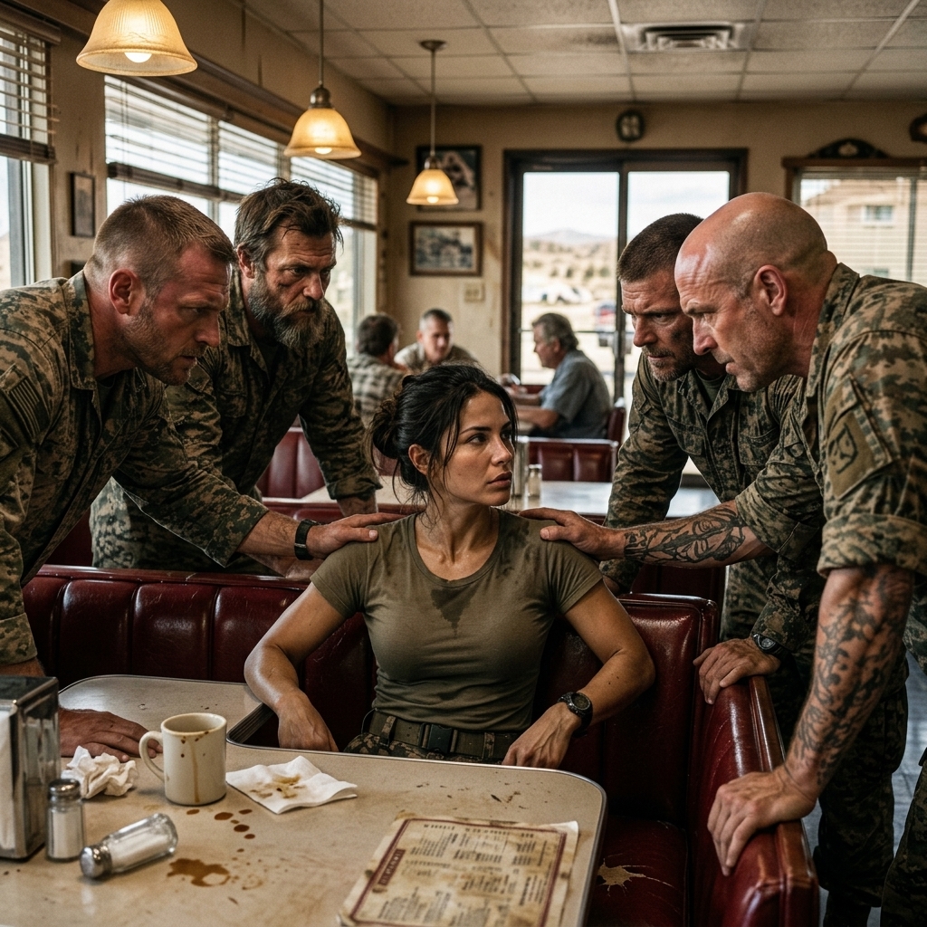 FIVE MEN CORNERED ME IN A DESERT DINER AT 2 AM