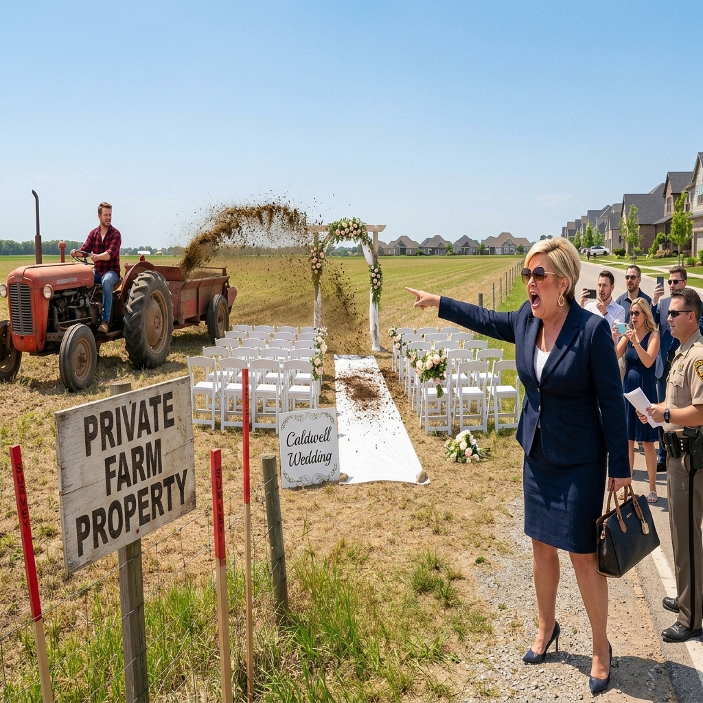 The HOA president built a dream wedding on my farm without permission — then I reminded her about the 2,000 gallons of liquid manure waiting behind the shed.