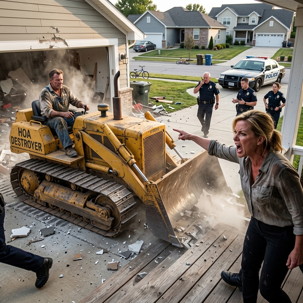 My HOA president fined me $1,600 and built a garage over my driveway — but when I pulled out my 1986 property deed, she froze. Here’s what happened.