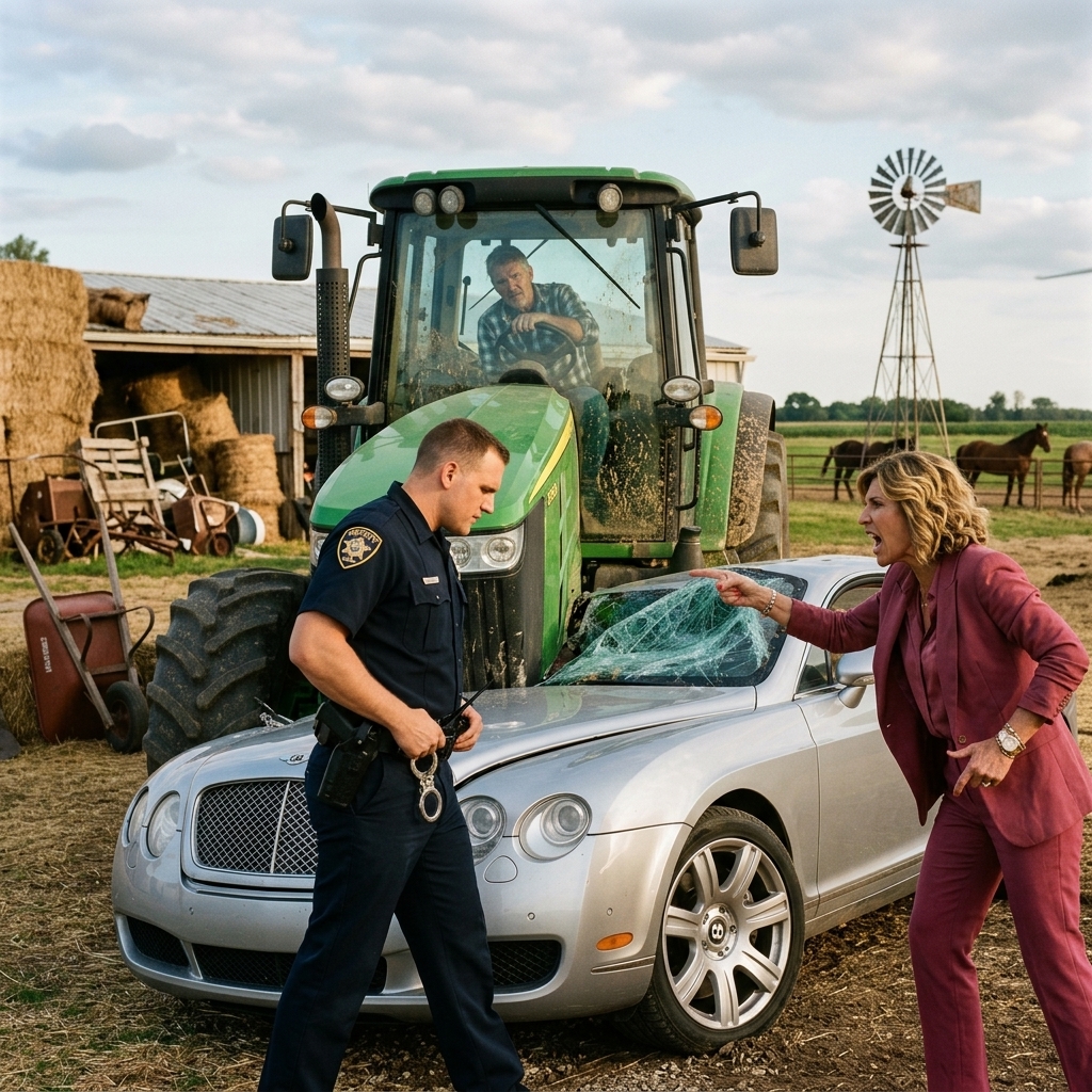 My HOA president treated my injured rescue horse like an eyesore and blocked my driveway with her expensive car, but my heavy machinery delivered the ultimate lesson in property rights.