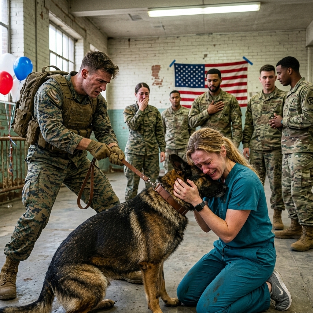 “Stay Away, He Attacks” The SEAL At The Vet Laughed— Until His Uncontrollable K9 Chose The “Nobody” Nurse Over Him. You Won’t Believe What Happened Next.