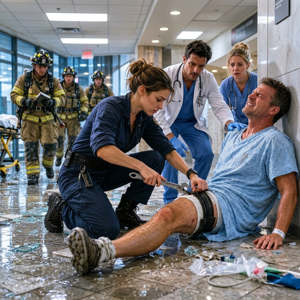 My supervisor called me a probationary nurse who’d freeze when it mattered while I was warning him his VIP patient was dying. I walked into a burning building an hour later and pulled his boss from the rubble. He said close the doors.