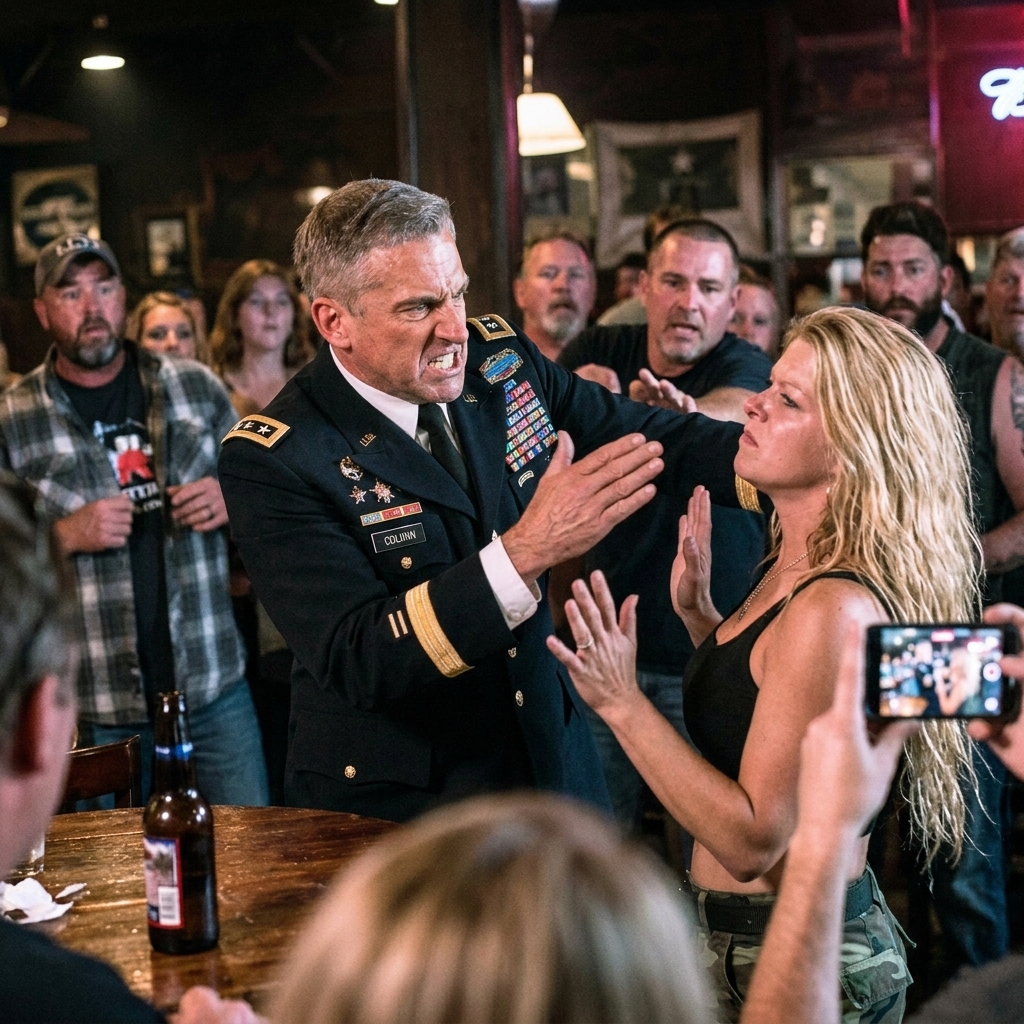 A staff sergeant slapped a quiet woman at a bar for ignoring him, but her terrifyingly calm reaction and the classified unit coin she left behind completely changed his life.