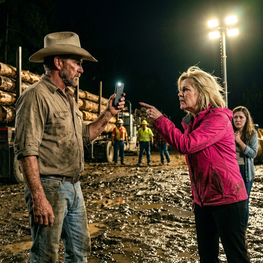 The HOA president called me a liar and stole $70K in timber from my land — then I showed her the burn mark I’d secretly stamped on every log.