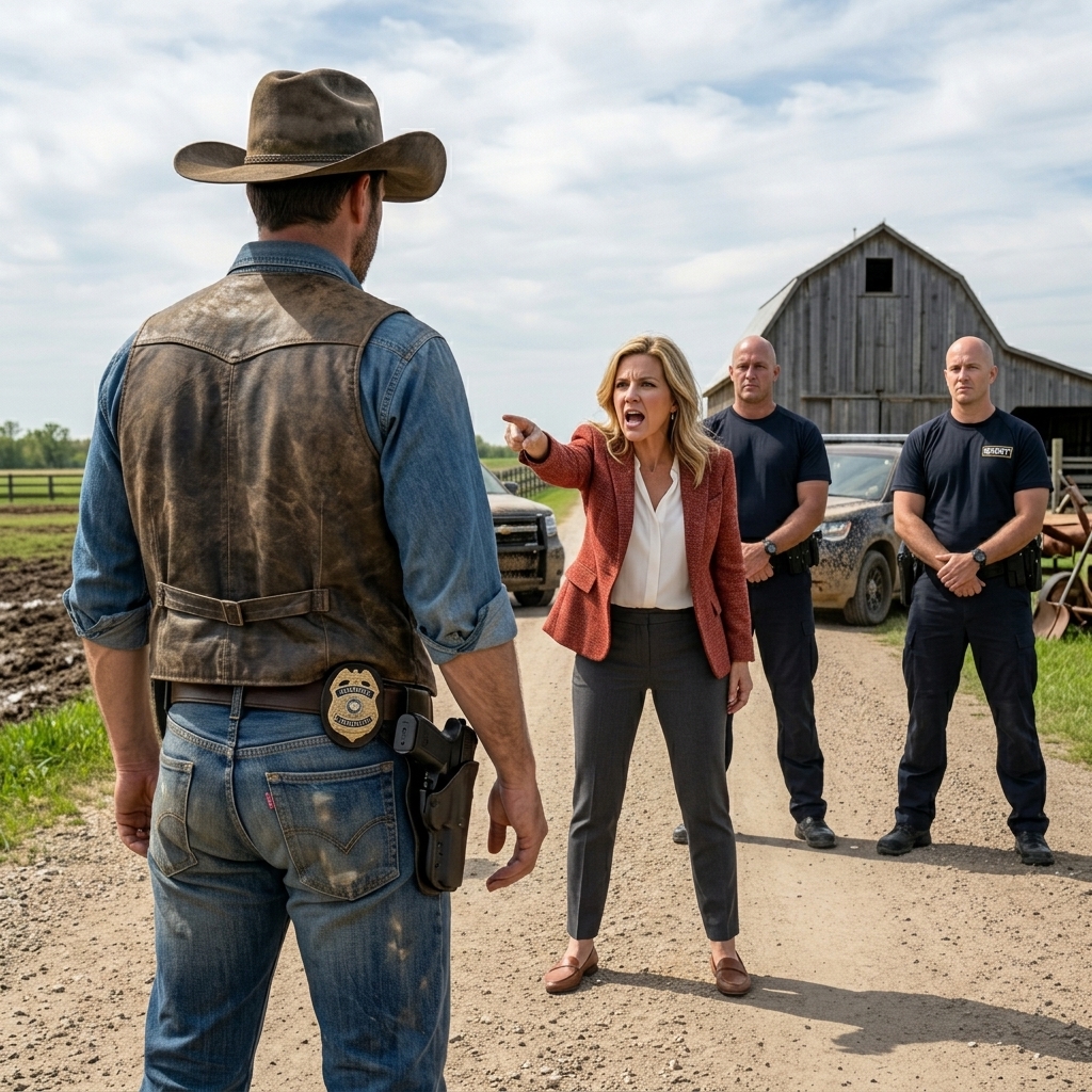 The HOA president had her fake security drag me from my cabin — then she saw the FBI badge I kept hidden.