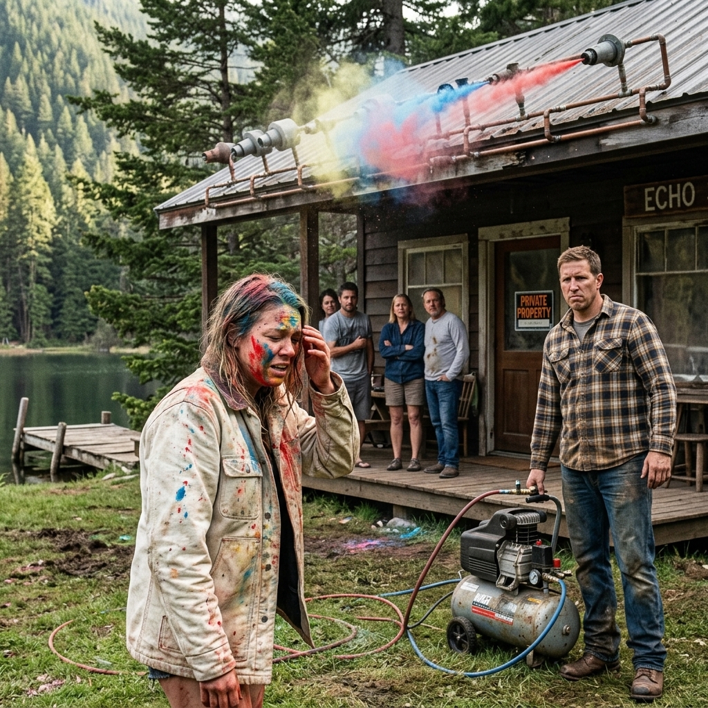 My HOA president broke into my lake cabin at 2 a.m. to inspect my curtains — she didn’t know I’d rigged the entire house with traps, and the footage went viral.