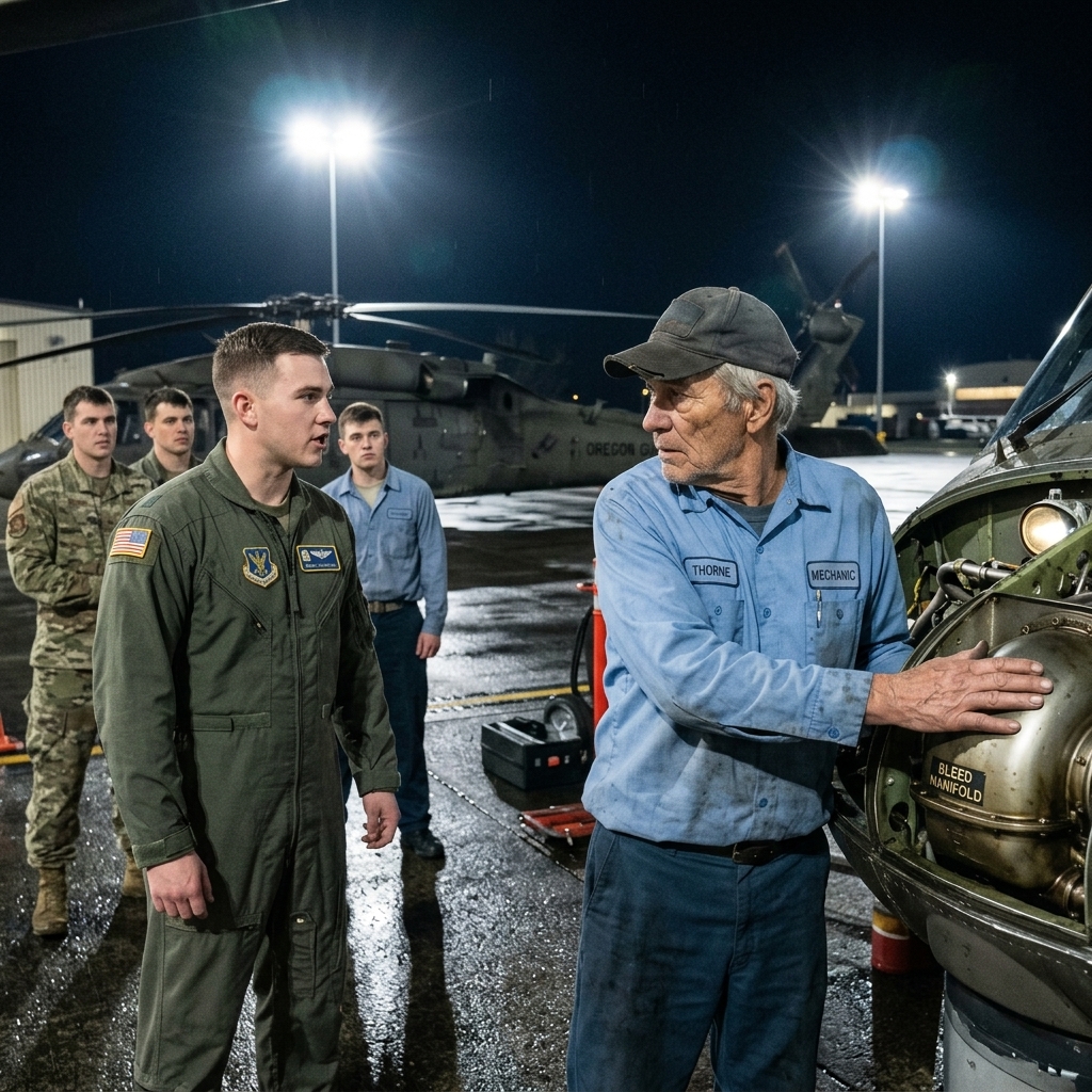 The ENGINE Whispered What Computers MISSED — A Captain Mocked the Old Veteran Beside a DEAD Black Hawk