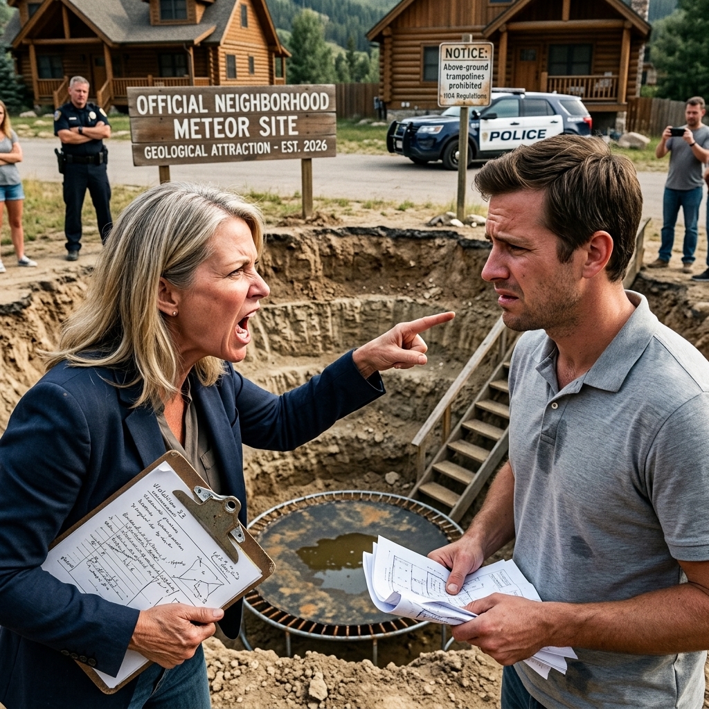 My HOA president charged me $1,000 for a trampoline — so I dug a 10-foot crater and forced the city to approve it.