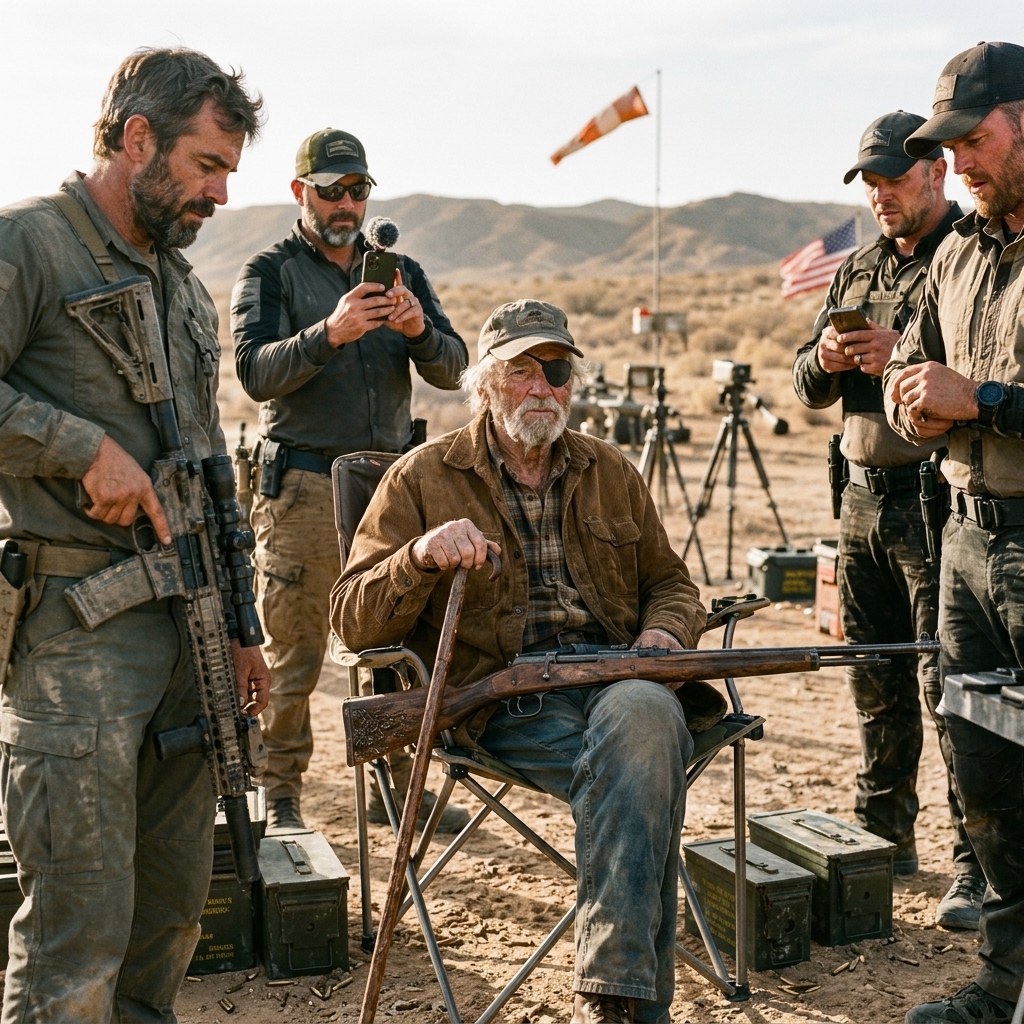 $20,000 for the Best Sniper!” — Everyone Froze When the One-Eyed Marine Stepped In