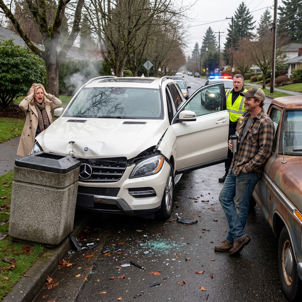 HOA Karen Rammed My Trash Can 57 Times With Her Escalade — So I Replaced It With 60 Pounds of Solid Concrete